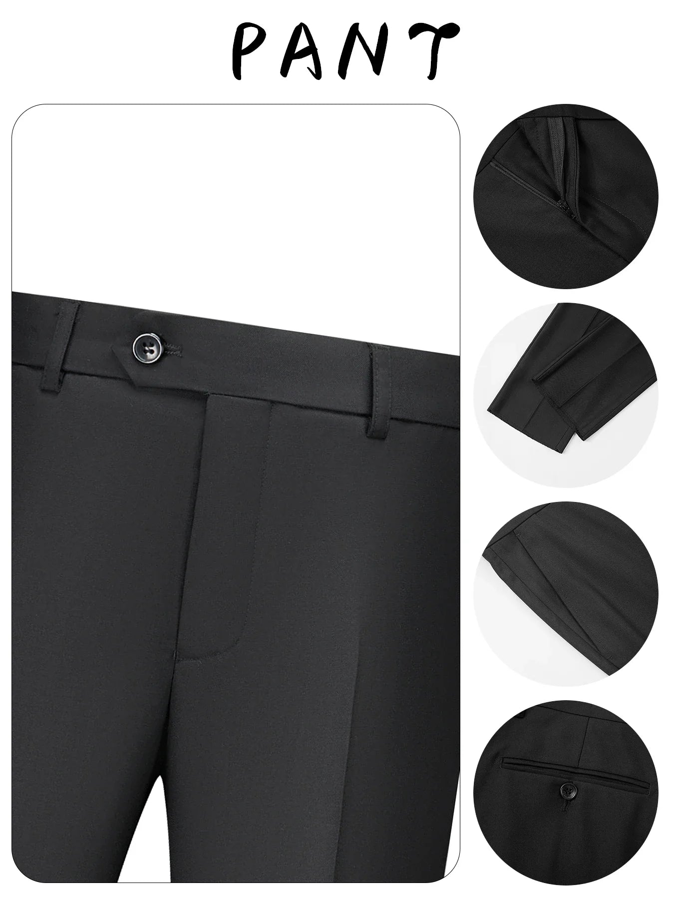 Luxury Wedding Suit For Fashion Men Beaded Slim Fit Groom Tuxedo Gentleman Party Suit 3 Pieces (Jacket+Pants+Vest) 2025