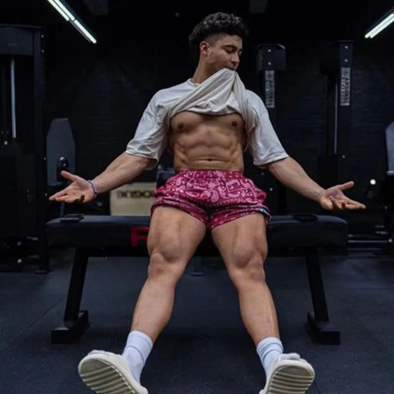 Mens Clothing IP Trend Casual Sports Shorts Gym Fitness Quick Dry Breathable Mesh Beach Basketball Jogger Short Pants Sweatpants
