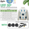 Cool Jacket Men's Hot Weather Work Fan Coat USB Refrigeration Air Conditioning Clothes Women's Body Cooling Fishing Clothes Vest