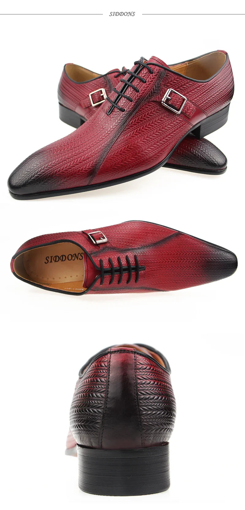 Custom Made Luxury Mens Shoes Wedding Genuine Brock Shoes for Lace Up Men Leather Shoe Sapato Dress Office Shoes Printing Latest