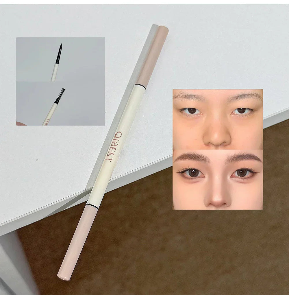 Multipurpose Makeup Set 4pc Double Head Lip Glaze, Face Pressed Powder,Blusher,Eyeshadow, Eyebrow Pencil,Eyeliner,Lip Oil