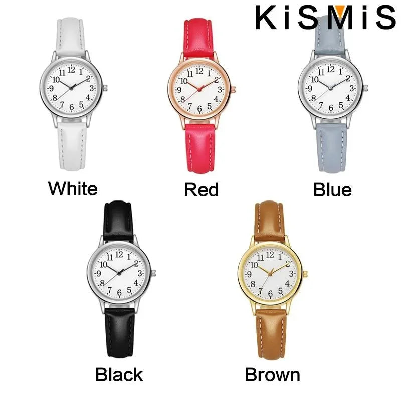 Women Quartz Watch Fashion Simple Dial Thin Bracelet Easy to Read Numerals Ladies Wristwatch Casual Stylish Watch for Women