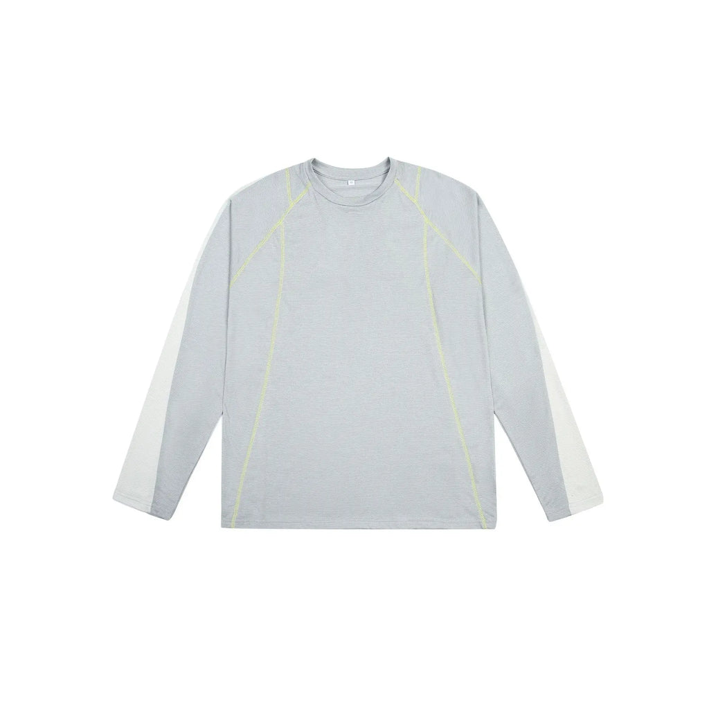 Unisex Sport  Long-Sleeved T-Shirt with Moisture-Wicking, Quick-Drying & Contrast Shoulder Design