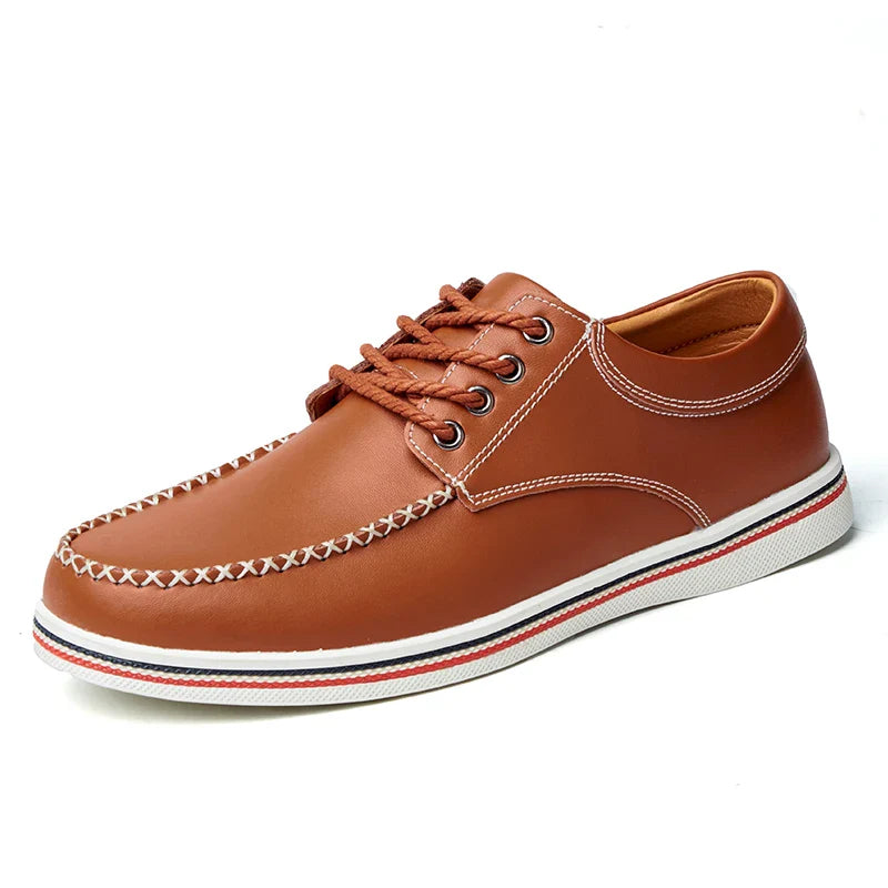 Men's casual business shoes flat shoes men's shoes handmade casual shoes British business people dress casual shoes plus size 47