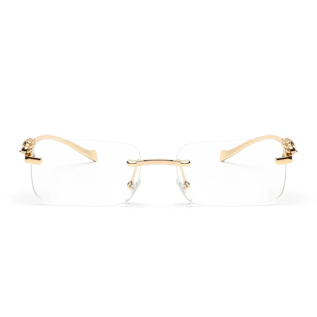 rimless sunglasses UV400 fashion square metal glasses for men women designer man's brand sun glasses shades for outdoor