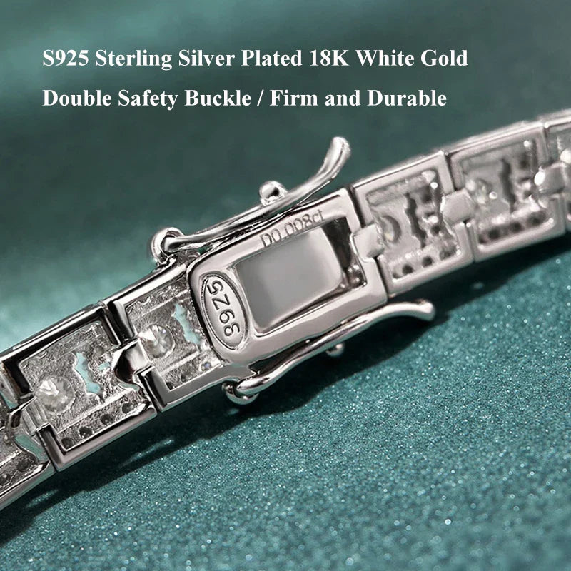 Luxury GRA Certified Full Moissanite Diamond Tennis Bracelet D Color For Woman Man 925 Couple Chain Bracelets Bangle Gift