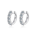100% Real 3.5mm 0.2ct Moissanite Hoop Earrings for Women S925 Sterling Silver Earring Luxury Designer Wedding Fine Jewelry