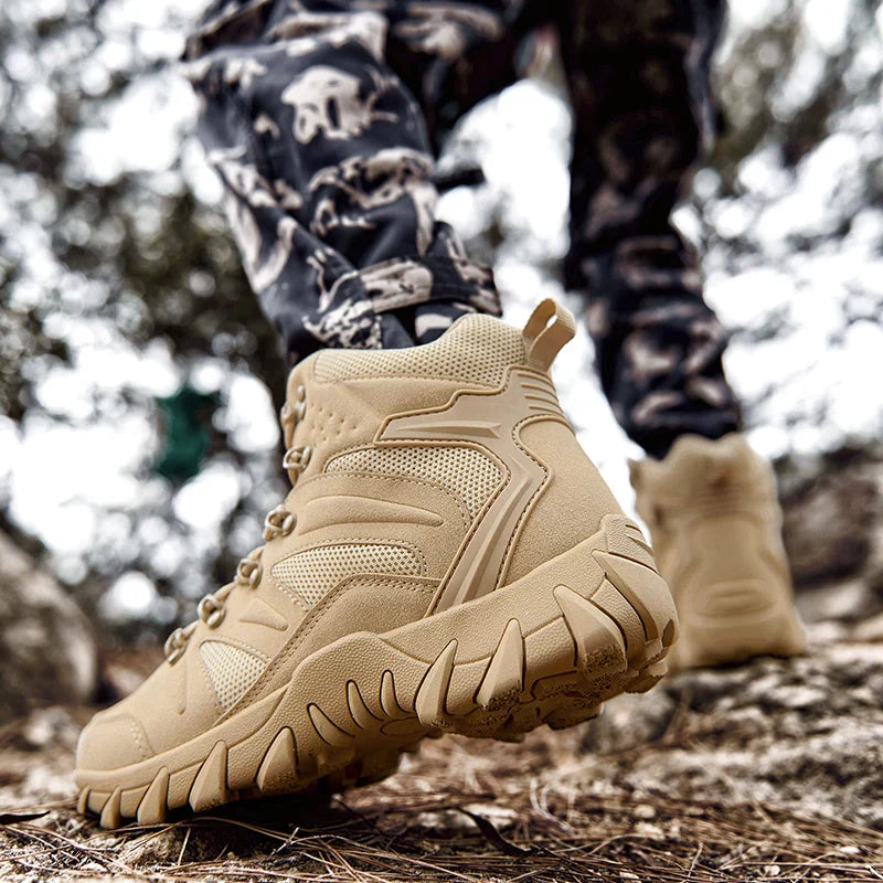 Combat Training Boots Male Outdoors Camping Anti-wear Rapid Response Hiking Shoes Fishing Hunting Sneakers