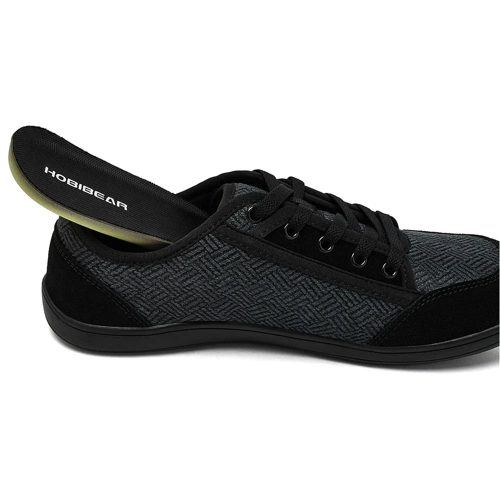 Barefoot Shoes Mens Womens | Zero Drop | Wide Toe | Minimalist Cowhide Leather Lace Up Fashion Sneakers