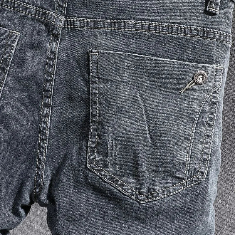 Autumn and Spring New Fashion Trend American Vintage Straight Leg Jeans Men's Casual Comfortable Sports High Quality Denim Pants