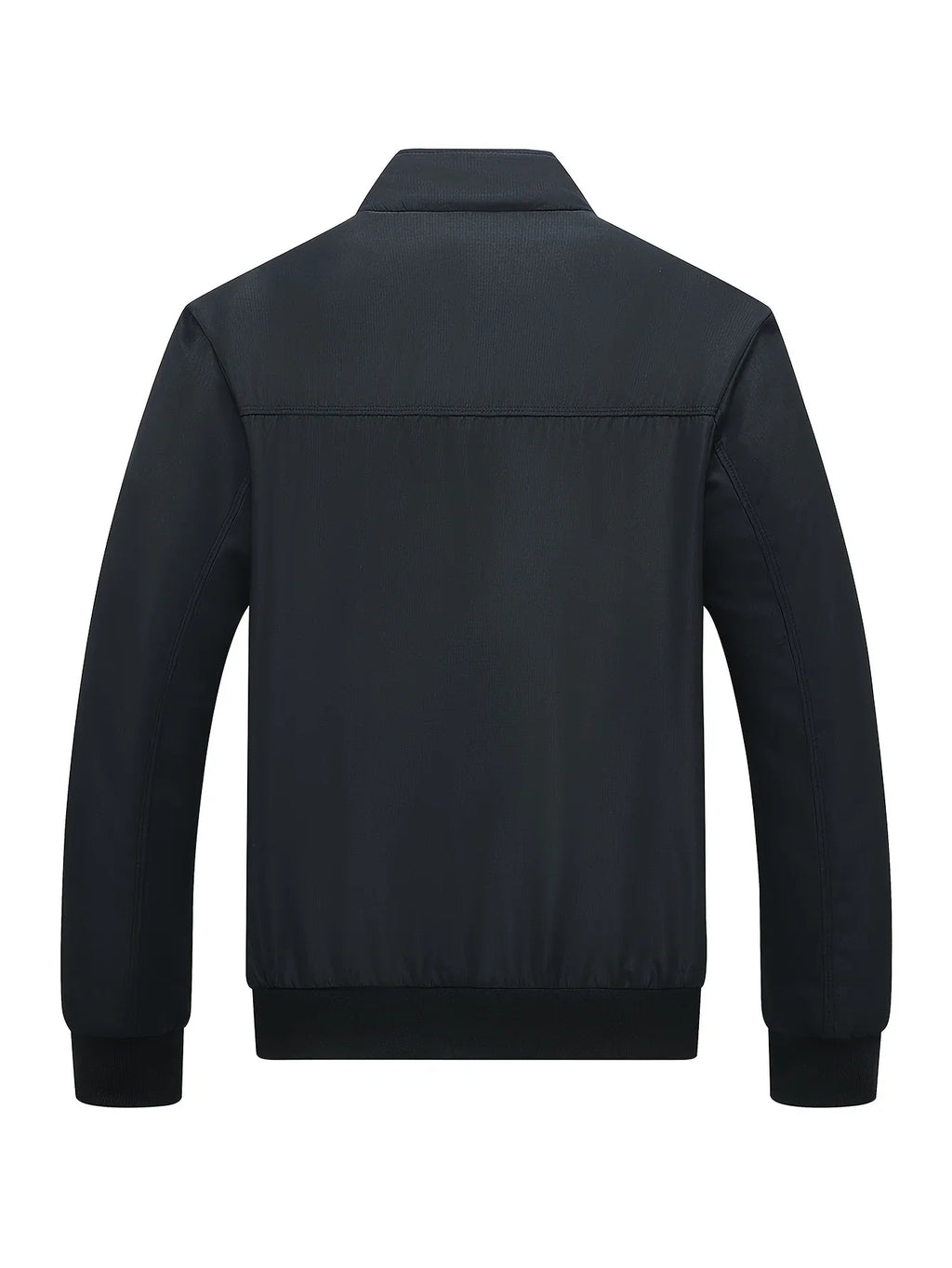 Men's Classic Design Sports Jacket, Casual Baseball Collar Zipper, Spring and Autumn Solid Color, Fashionable Daily Wear Jacket