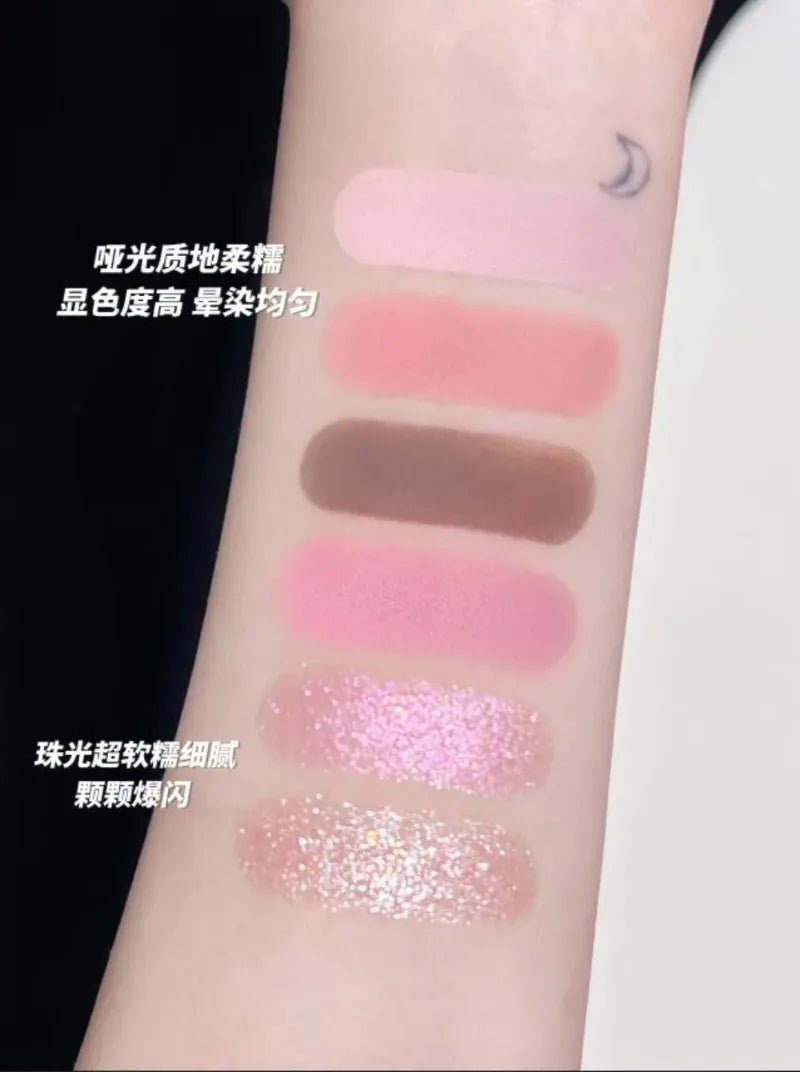 Makeup Set Swan Ballet Concealer Palette Embossed Blusher Shine Lipstick Kit With Bag THE SWEETIE BEAR Bunny Garden