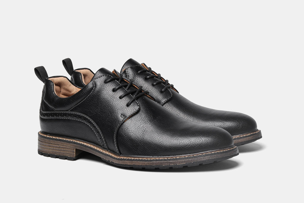 Size 40-46 Men's Casual Leather Shoes Comfortable Fashion Brand Derby Shoes