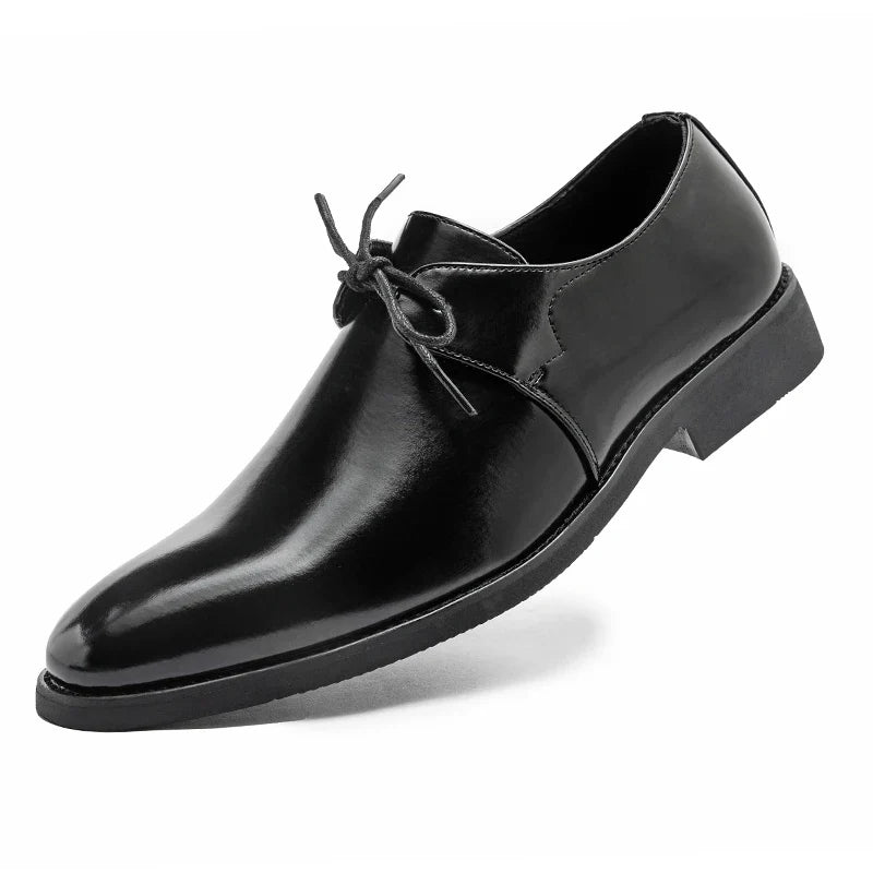 New Men's Solid-Color Belt Casual Shoe Are Comfortable And Classic Business Office Fair Dress Shoe Are Fashionable Wedding Shoes