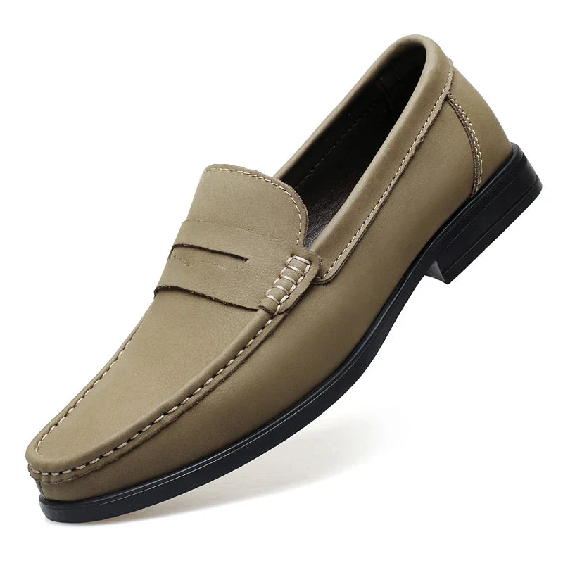 Men's New Style Business Formal Loafers Comfortable Breathable Office Casual Shoe Anti-Slip Outdoor Wear-Resistant Walking Shoes