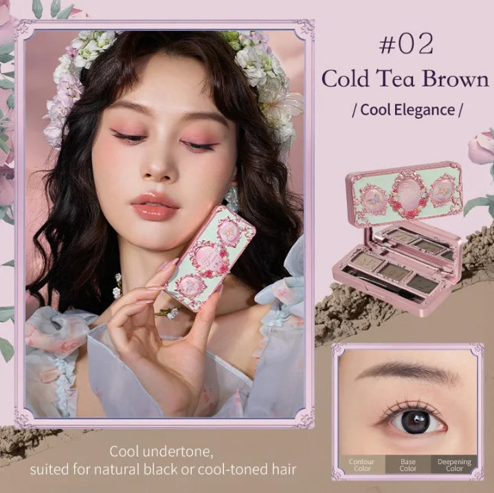 Makeup Set All In Flower Knows Little Angel Highlighter Powder Blush Strawberry Rococo Lip Gloss Perfume Kit