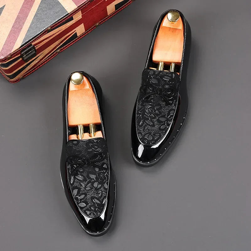 Mens Shoes Designer Handmade Wedding Leather British Dress Shoes Luxury Formal Business Driving Casual Shoes for Men New Loafers