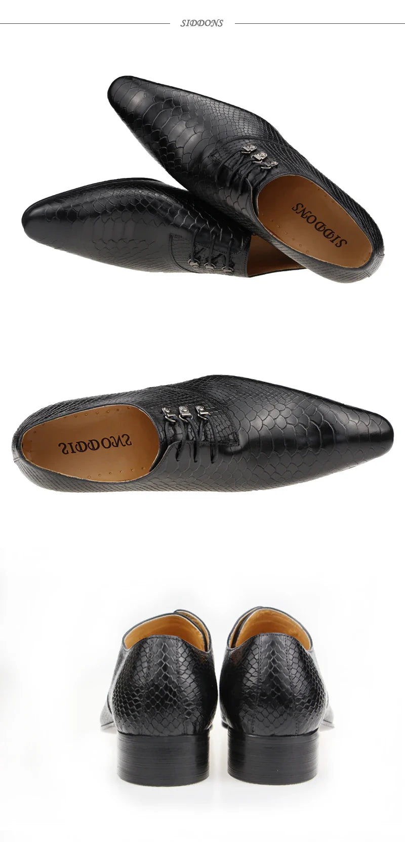 Men's Casual Dress Shoes Classic Oxfords Formal Modern Business Shoes Social Male Wedding Dress Sapato Loafer Serpentine Print