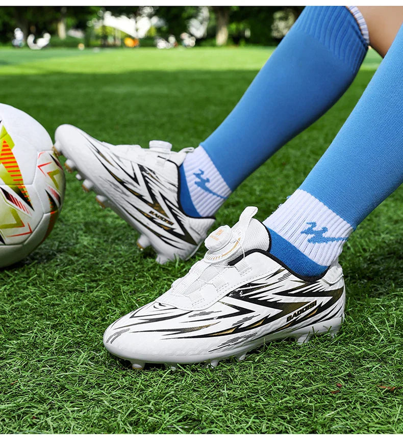 Kids Soccer Cleats Boys Football Boots Children Training Shoes Youth Ultralight Non-slip Sports Sneakers Breathable Comfortable