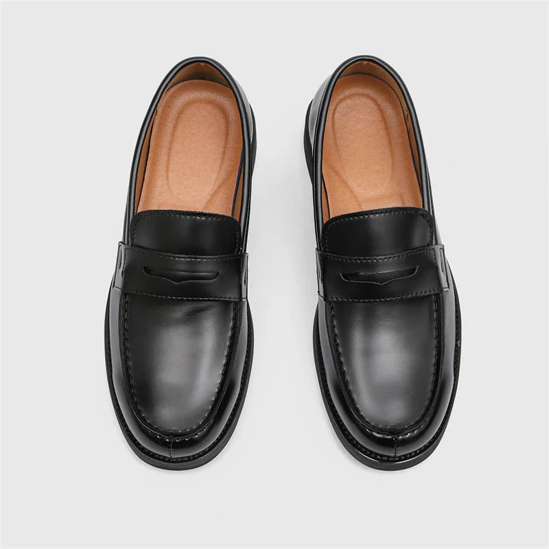 Handmade Casual Shoes Hot-selling Slip-on Flats Leather Mens Dress Loafers Luxury Comfy Moccasins Male Walking Business Shoes