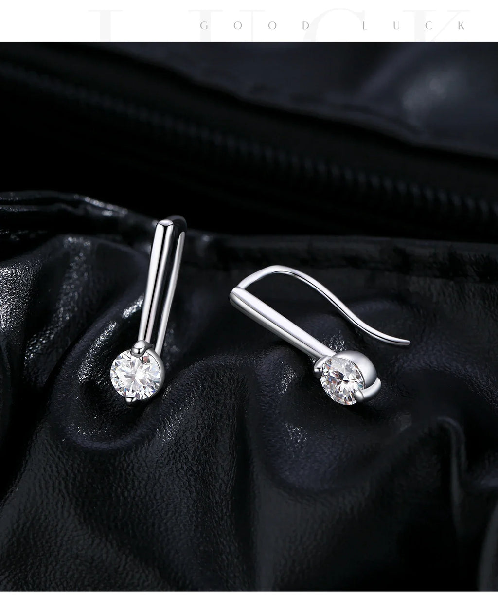 Sparkling D Color Moissanite Drop Earrings 925 Sterling Silver Classic Geometric Dangle Earrings For Women Fine Jewelry
