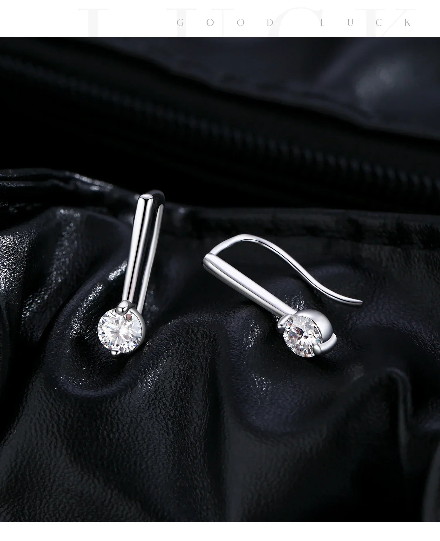 Sparkling D Color Moissanite Drop Earrings 925 Sterling Silver Classic Geometric Dangle Earrings For Women Fine Jewelry