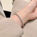 Luxury 0.2ct 3.5mm Full Moissanite Tennis Bracelet for Women Wedding Party Fine Jewelry Real 925 Sterling Silver Bracelets