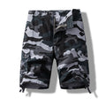 Men's Camo Shorts Cotton Cargo Shorts Tactical Breeches Casual Sports Man Hiking Fishing Streetwear