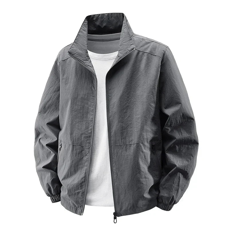 Men Outdoor Cycling High Quality UV Resistant Jacket Fashionable Versatile Windproof Breathable Jacket Spring Autumn Comfortable