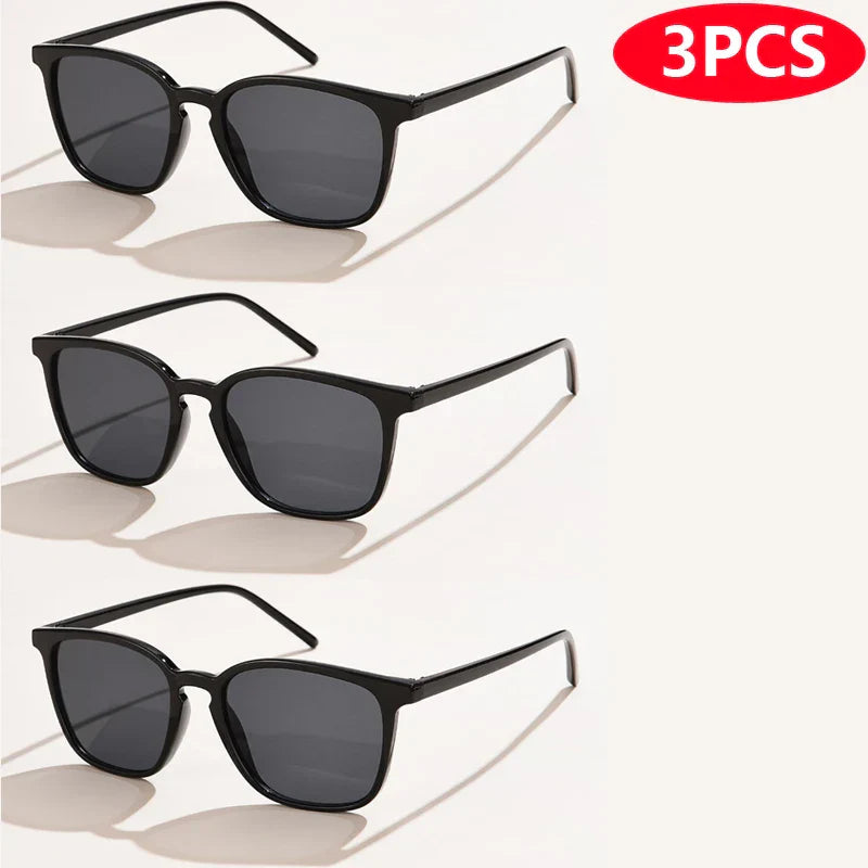 6pcs/4pcs/3pcs Square Small Sunglasses Women Rectangle Frame Purple Colorful Sun Glasses Female Y2K Retro Gradient Shades UV400