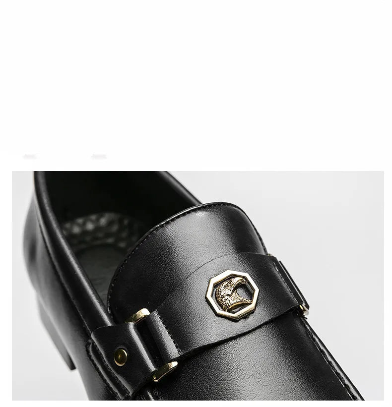 Luxury Men's Brown Dress Shoes 2025 Brand Oxford Shoes Man Social Casual Business Shoes Men Wedding Leather Shoe Zapatillas Male
