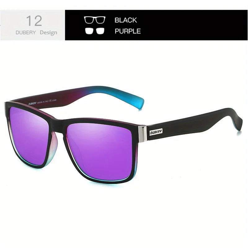 DUBERY Polarized UV400 Protection Sunglasses For Men And Women 15 Colors Model 518