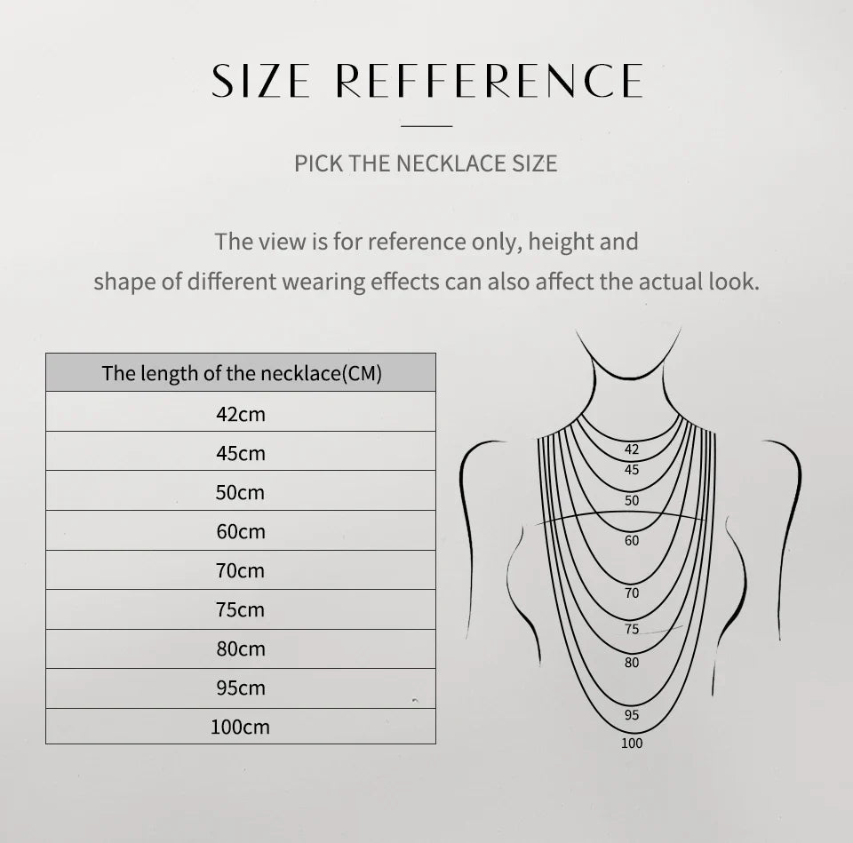 Necklace For Woman Pendant Moissanite Diamond 6.5mm 1CT 925 Silver Necklace For Women Chains Party Bridal Fine Jewelry