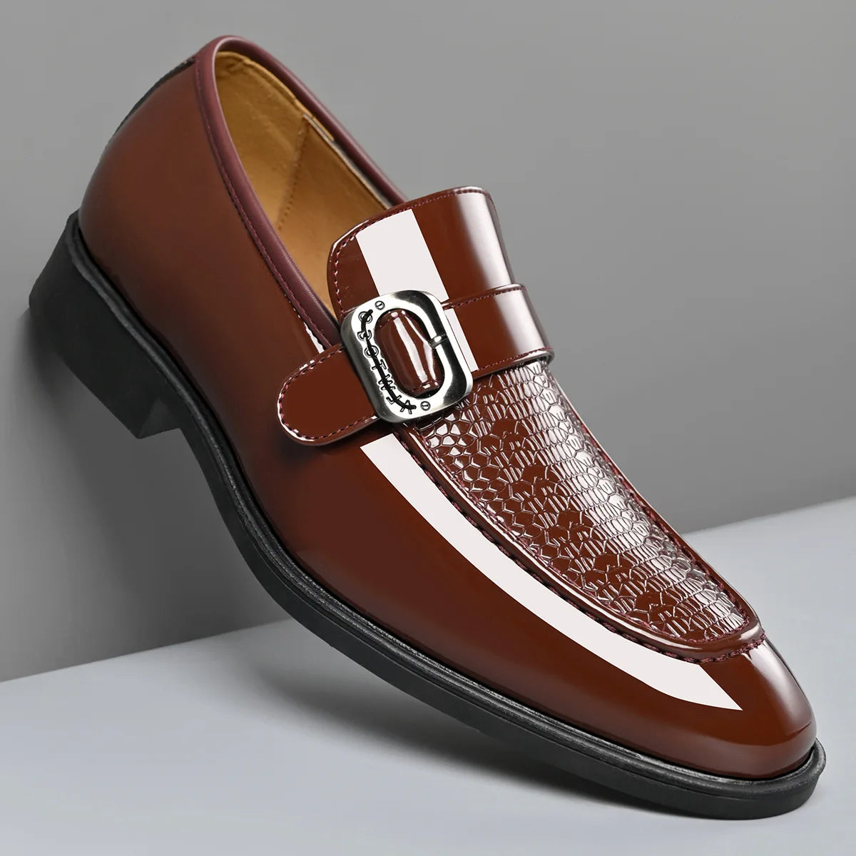 Party Wedding Oxford Footwear New Arrival Leather Men Casual Shoes Office Work Business Shoes Pointed Toe Loafers Brogue Shoes