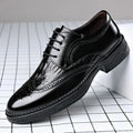 Fashionable Leather Shoes for Men Wedding Groom Formal Business Casual Shoes Comfortable Versatile New Style Rubber Sole