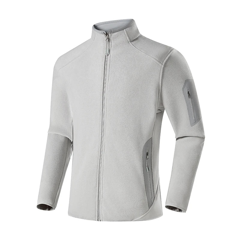 Winter Fleece Jacket Men Women Outdoor Windproof Warm Fleeced Clothing Unisex Hiking Camping Climbing Skiing Sport Coat