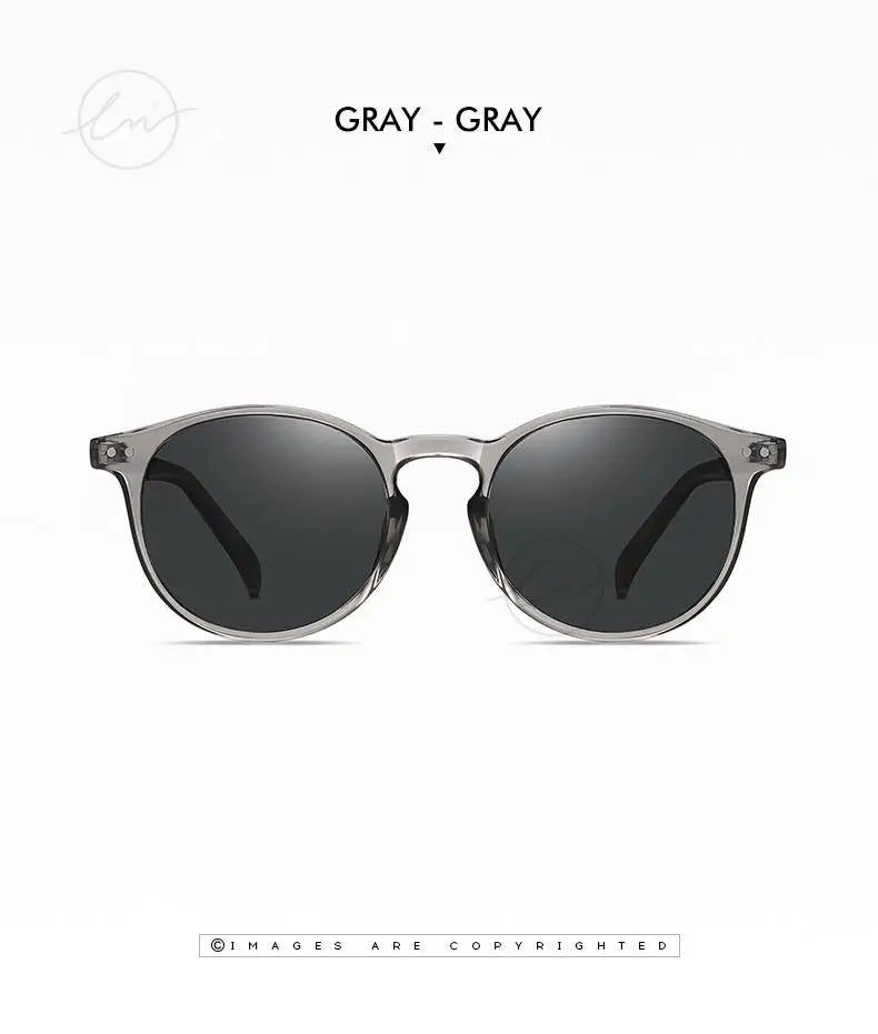 Retro Round Sunglasses Women Men Ultralight TR90 Polarized Unisex Driving Shades Vintage Sun Glasses UV400 Gafas De Sol