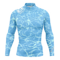 RightTrack Men's Rashguard Snorkeling UV Camouflage Long Sleeve Surfing T-Shirt Swimwear UPF Diving Sunscreen Beachwear