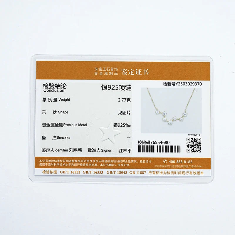 D Color VVS1 Certified Moissanite Big Dipper Pendant Necklaces S925 Sterling Silver Women's Jewelry Chains for Wedding