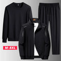 Male Casual Loose Sets Jacket+Pant+sweatshirts 3 Piece Men Set Tracksuits Men Gym Plus Size Sportswear Spring Autumn Men Sets
