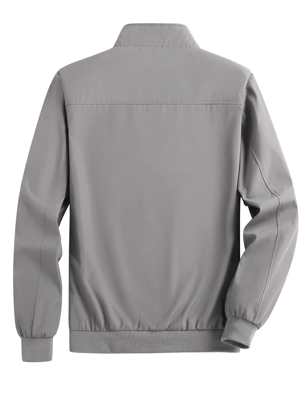 Men's Spring and Autumn Thin Casual Jacket Solid Color Stand Collar Cardigan Jacket Men's Outdoor Sports Casual Versatile Top