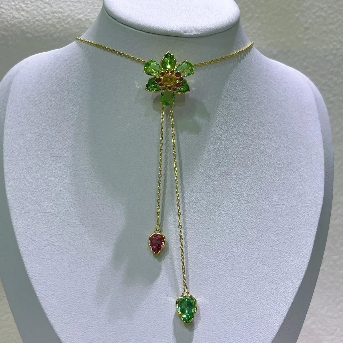 Flower Crystal Boutique Irregular Original Jewelry Set New Color Earring Exquisite Necklace Ring Bracelet Wedding Gift for Women