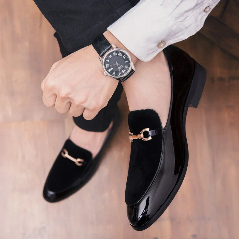 With Tassels Loafers Office Leather Shoes for Men Platform Thick Sole Pointed Toe Man Casual Shoe High Quality Fashion Elegant