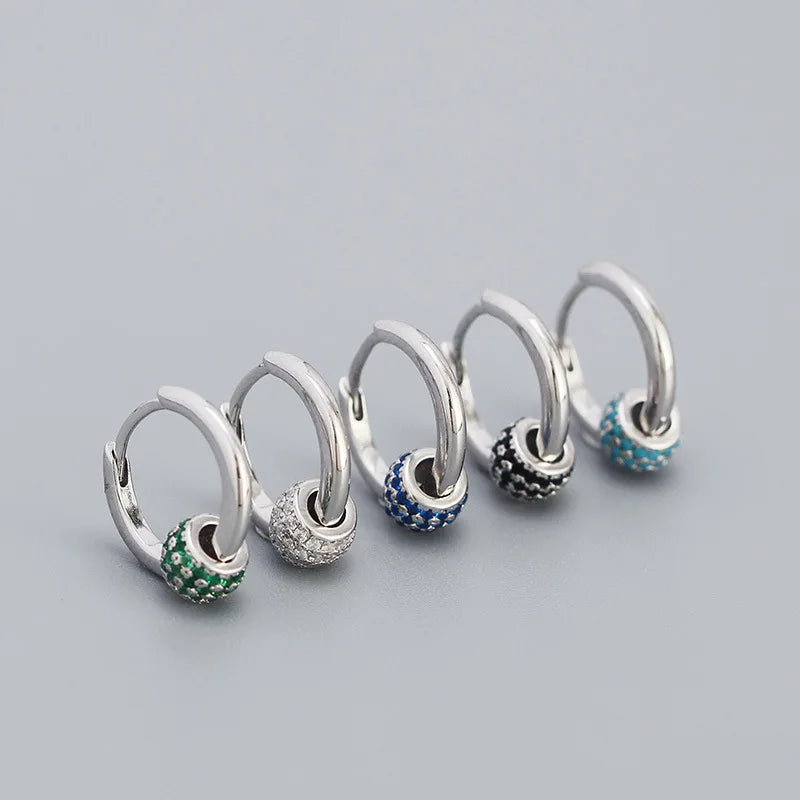 925 Sterling Silver Earring Zircon Sun Flower Ear Ring Geometric Style Water Drop Ear Bone Cute Temperament Woman Girl Ear Jewel