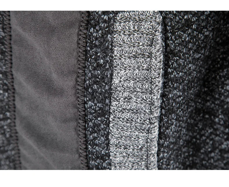 Autumn Spring Sweater Men's Cardigan Zip Up Turtleneck Jacket Y2K Sweatshirt Winter Hombre Cold Coat Knitted Jumper Sweatercoat