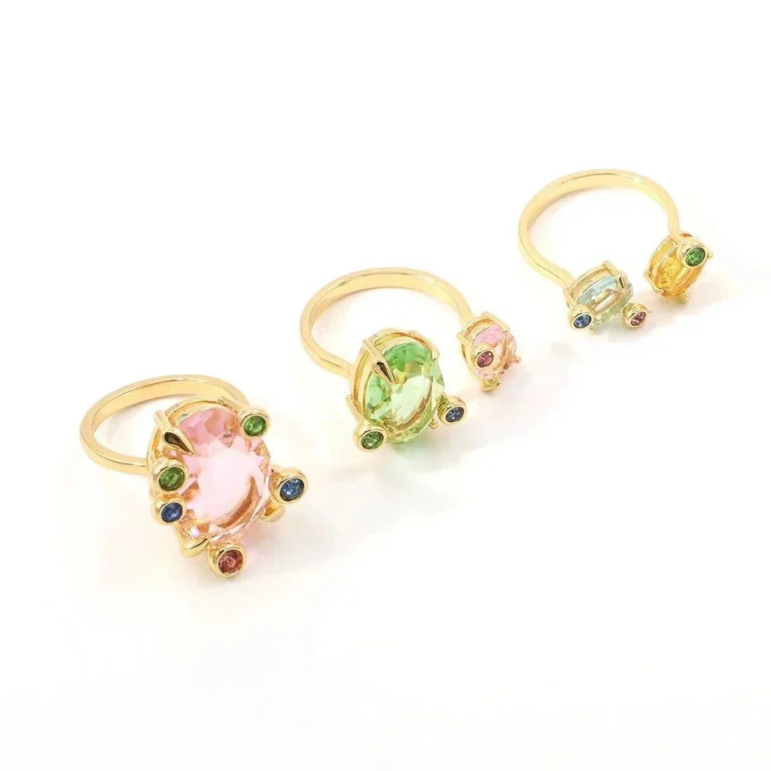 New necklaces for women's flower bracelets light luxury versatile high-end earrings niche design jewelry set