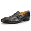 Luxury Genuine Leather Shoe Printing Mens Loafers Handmade High Quality Business Formal Office Casual Shoes Zapatos De Hombre