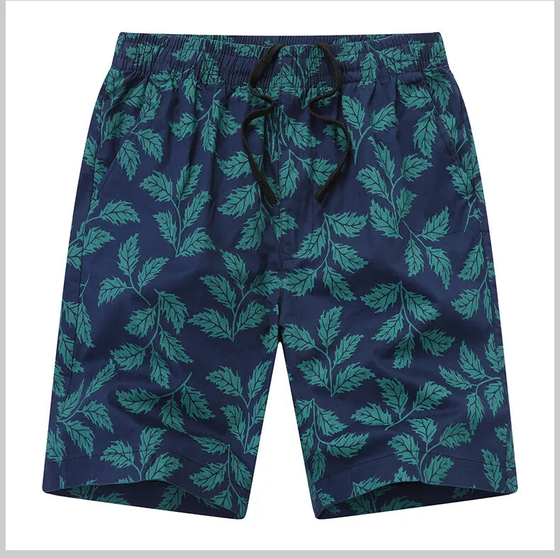 Men's Printed Casual Shorts Summer Light Weight Shorts Outdoor Sports Cool Breathable Beach Relaxed Fit Cotton Cargo Shorts