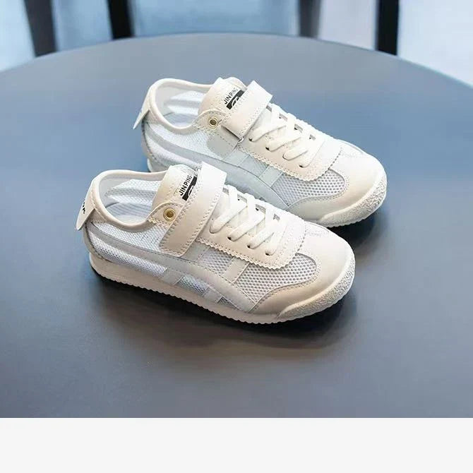 New Summer Children's Sports Little Whiteboard Shoes with Mesh Breathable Boys and Students Forrest Gump Single Mesh Shoes