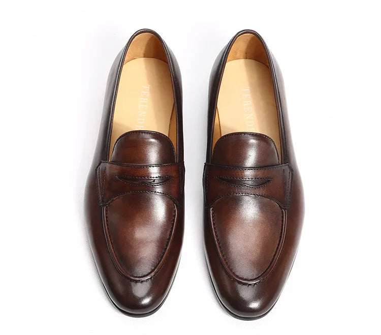 Italian Style Men's Loafers Tassel Genuine Suede Leather Comfortable Slip on Wedding Party Dress Shoes for Men Casual Shoes